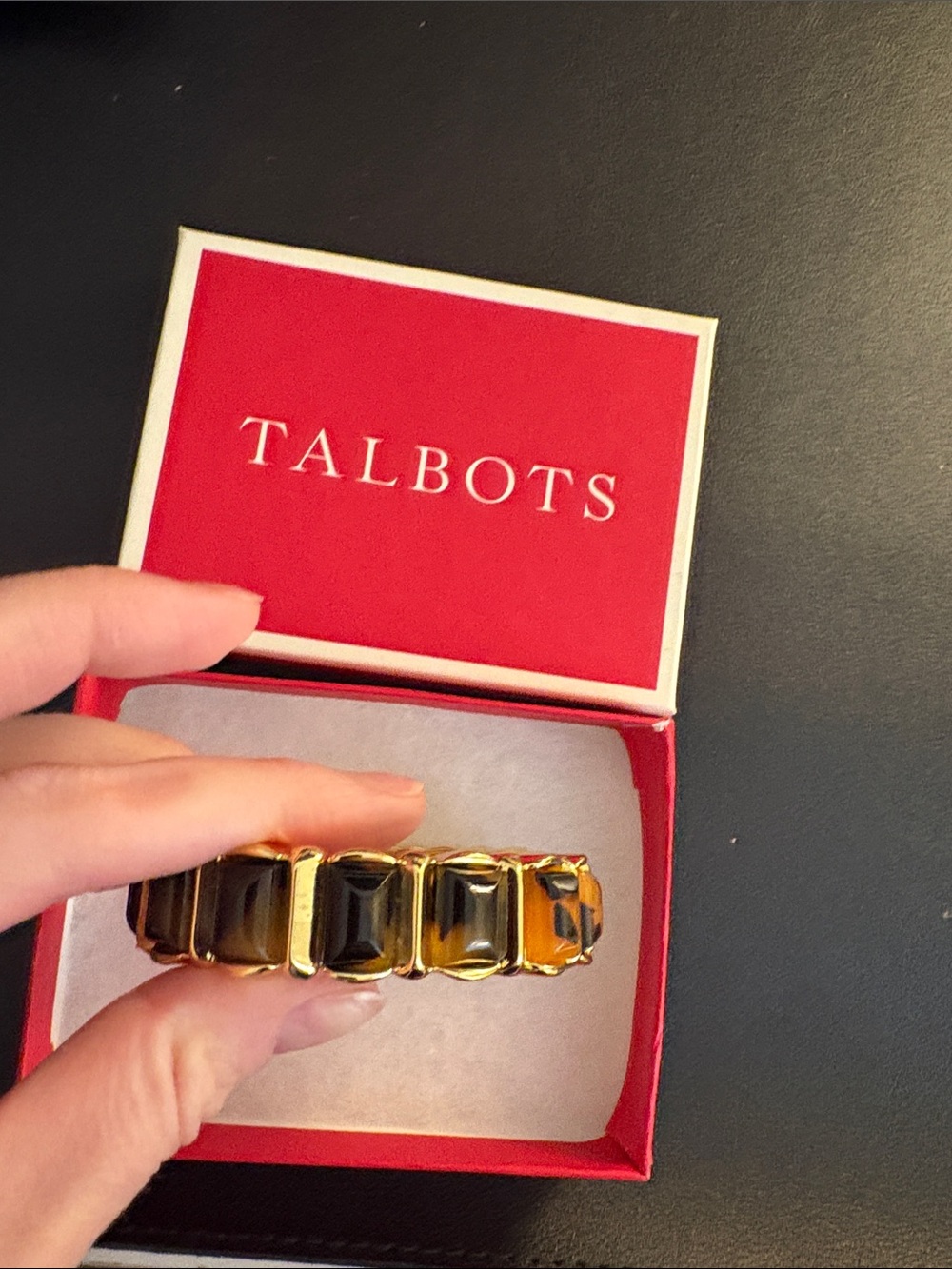 NWT Talbots Gold and Tortoiseshell Link Bracelet